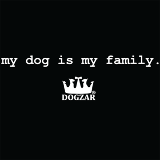 DOGZAR® My Dog is My Family Typewriter Tee - Black