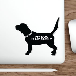 DOGZAR® My Dog is My Family Vinyl Sticker - Beagle