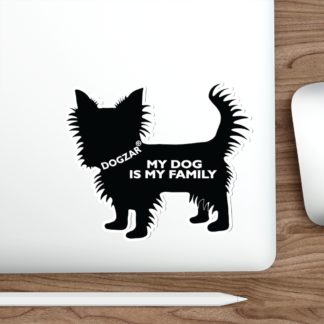 DOGZAR® My Dog is My Family Vinyl Sticker - Yorkshire Terrier