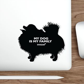 DOGZAR® My DOG is My Family Vinyl Sticker - Pomeranian