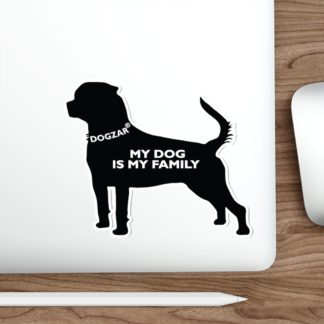 DOGZAR® My DOG is My Family Vinyl Sticker - Rottweiler