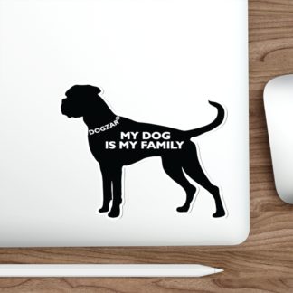 DOGZAR® My DOG is My Family Vinyl Sticker - Boxer