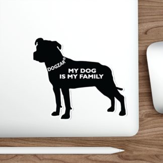 DOGZAR® My DOG is My Family Vinyl Sticker - Pit Bull