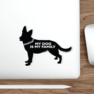 DOGZAR® My DOG is My Family Vinyl Sticker - German Shepherd