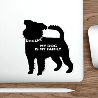 DOGZAR® My Dog is My Family Vinyl Sticker - Brussels Griffon